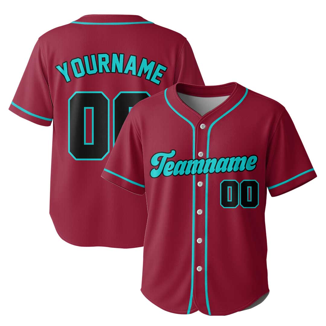 Custom Baseball Jersey with Cream Red Black