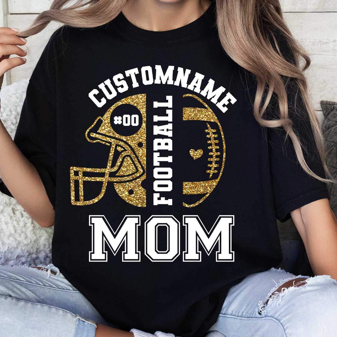 Football Mom I'll Always Be Your Biggest Fan - Custom Photo Football Tshirt