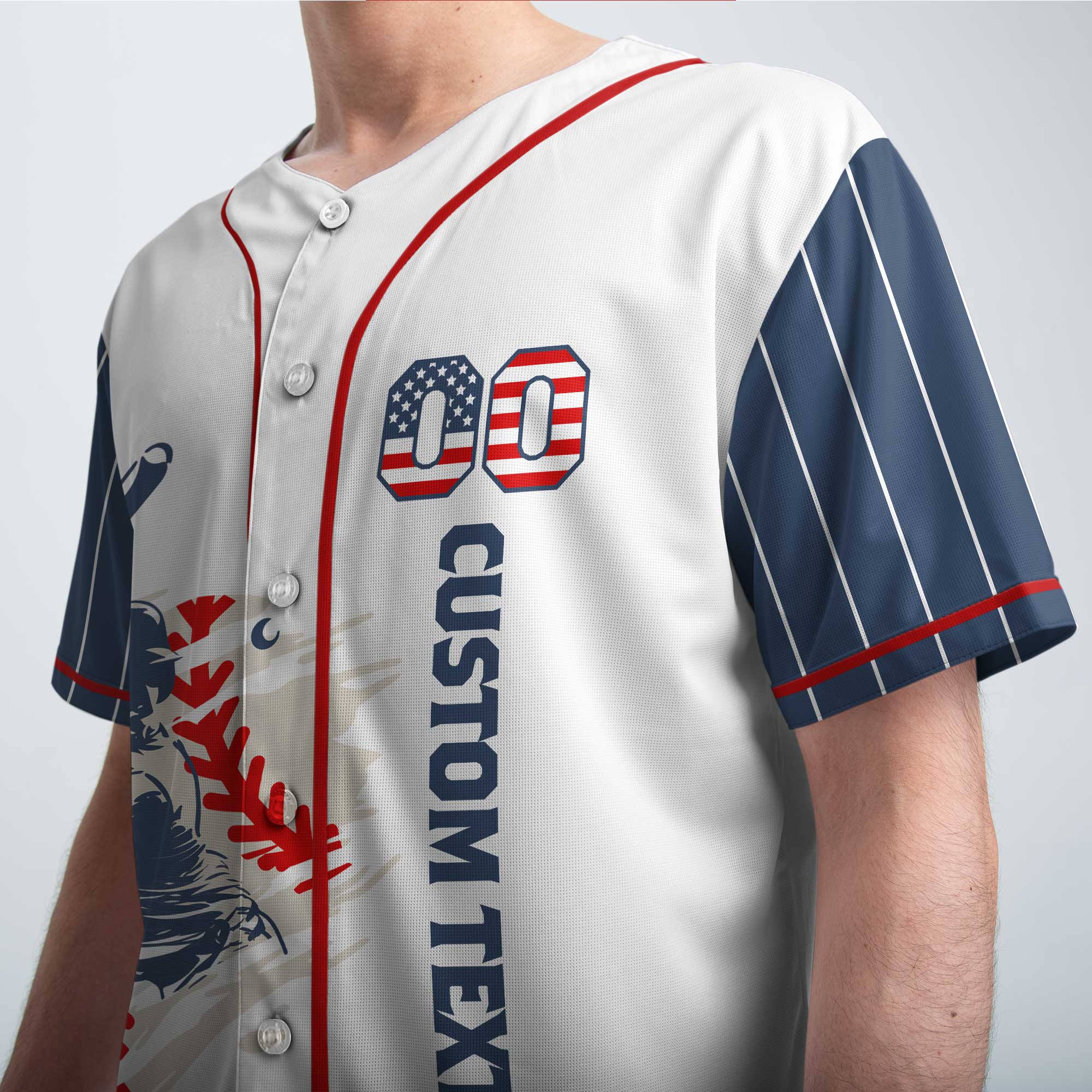 Home Sweet Home - Custom Independence Day Baseball Jersey