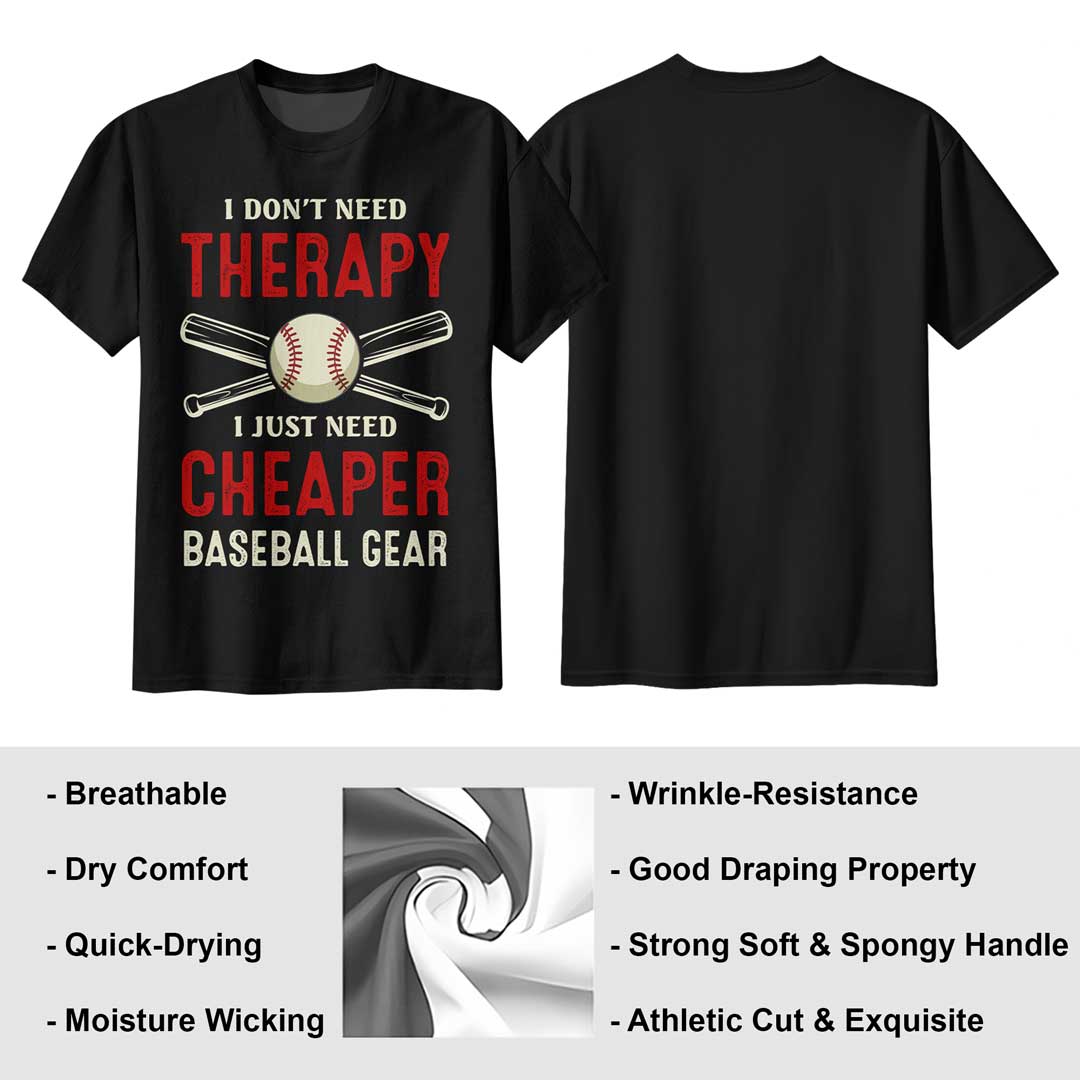 Just Need Cheaper Baseball Gear - Black White Baseball T-Shirt