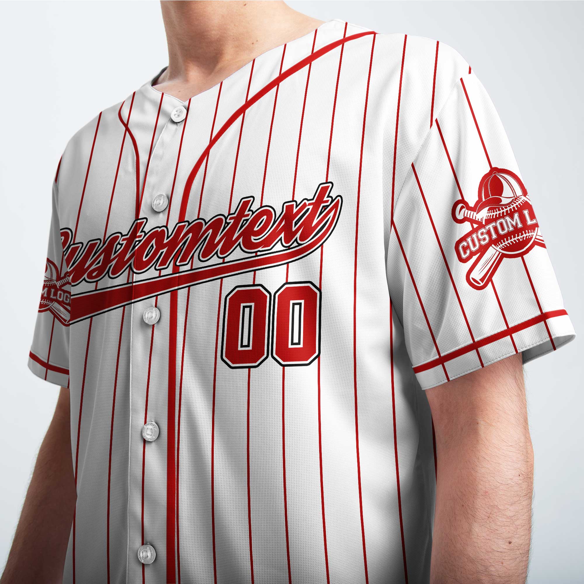 I Snack Harder Than Your Team Plays - Custom White with Red Stripes Baseball Jersey