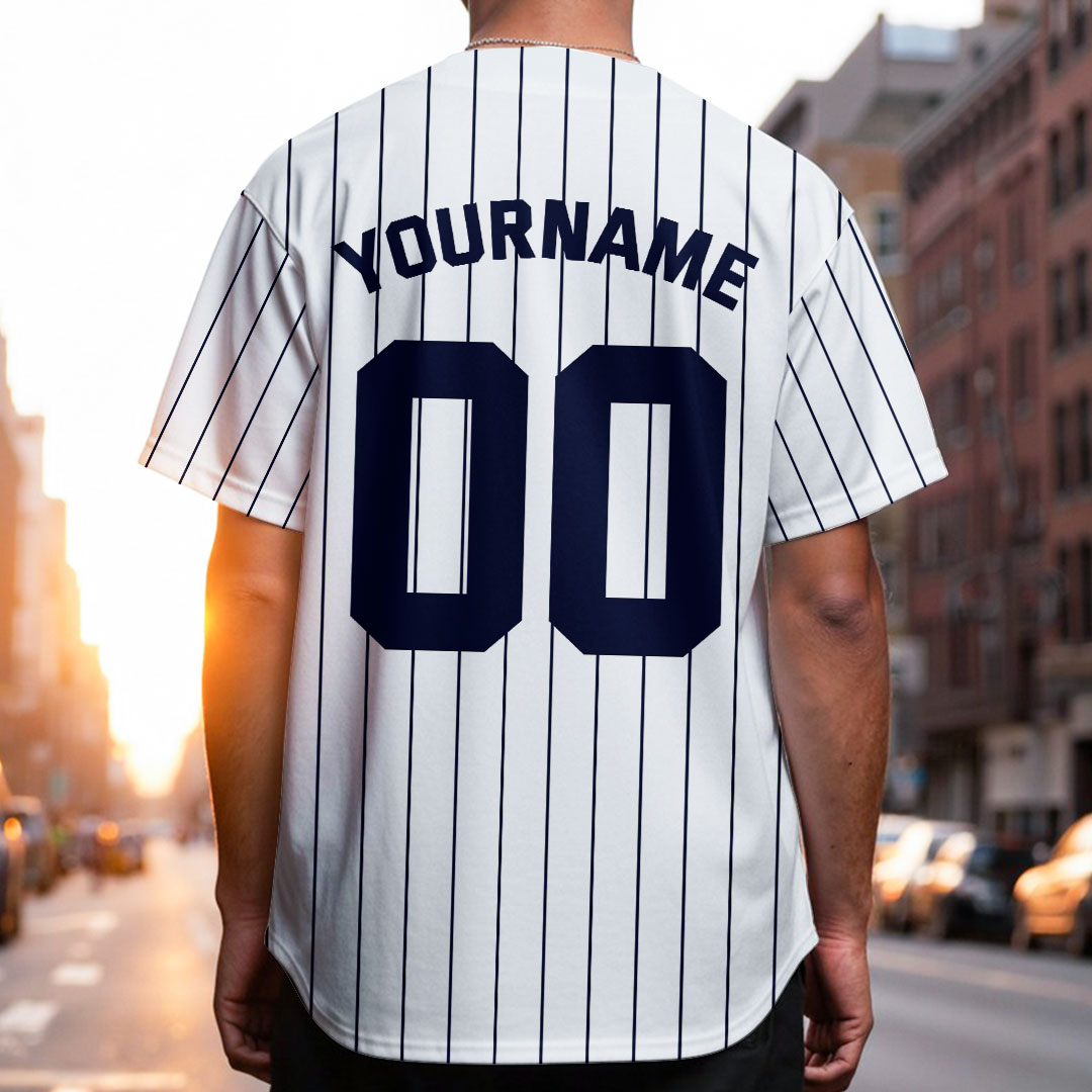Custom Baseball Jersey with White and Grey Color