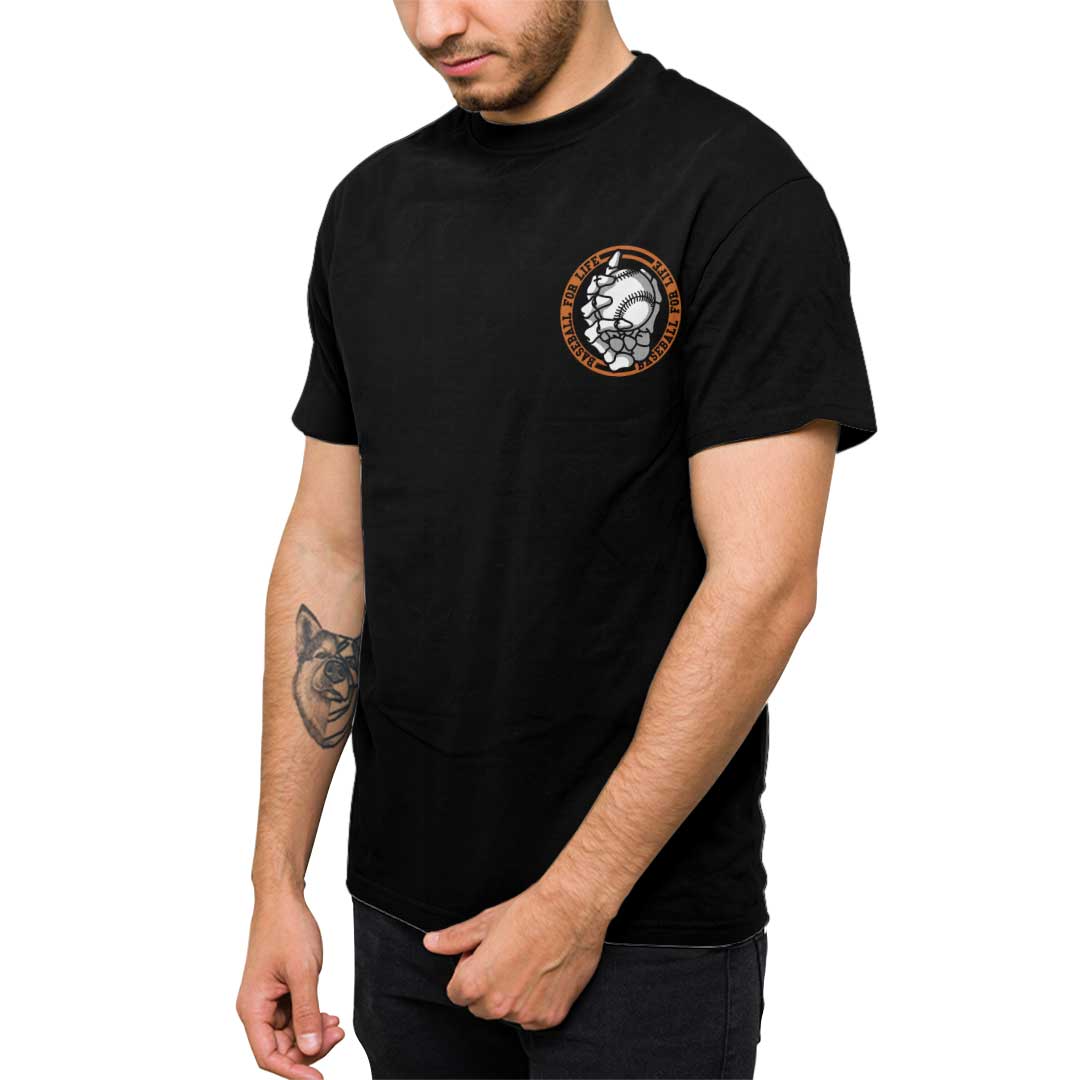 It's Baseball Postseason Black White Baseball Halloween T-Shirt