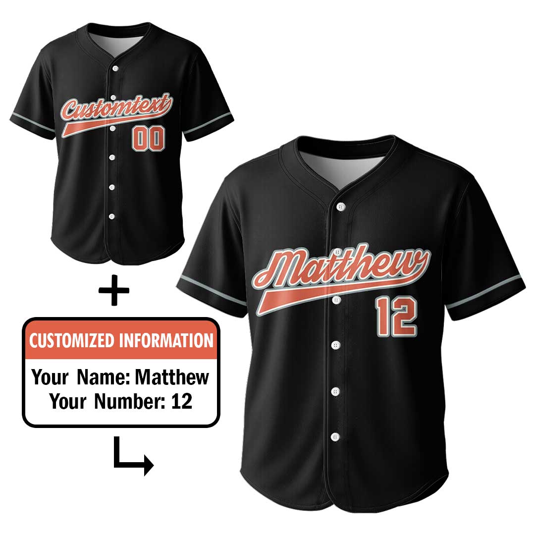 Get In Loser We're Going To The Game - Custom Black Halloween Baseball Jersey