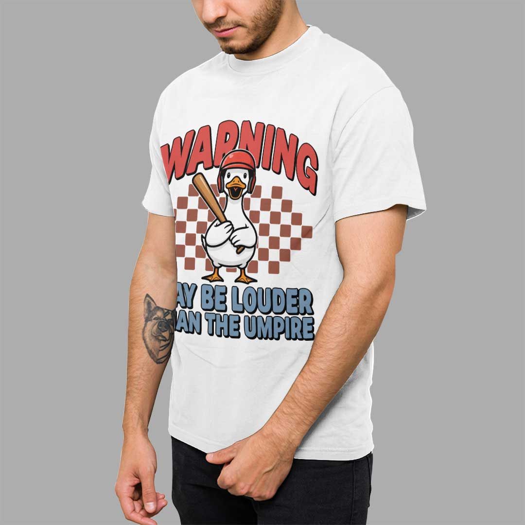 Warning Maybe Louder Than The Umpire Baseball T-Shirt