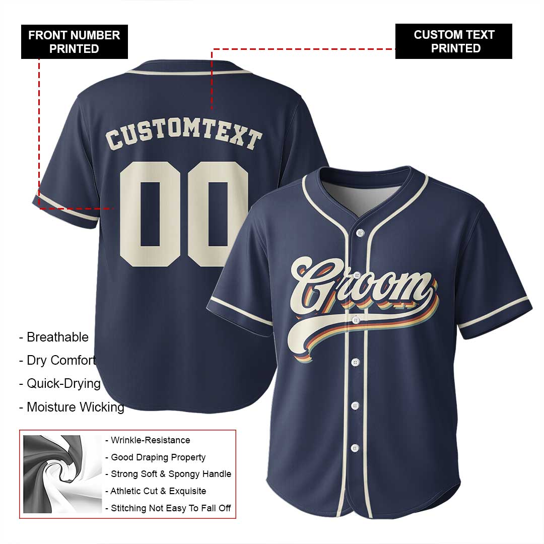 Bride and Groom - Custom Couple Baseball Jersey