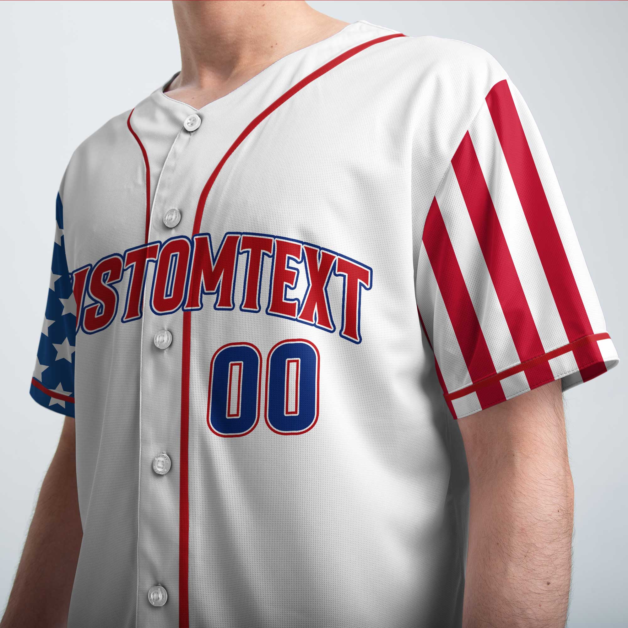 Home Of The Free Because Of The Brave - Custom Baseball Jersey - 4th of July Jersey for Baseball Lovers