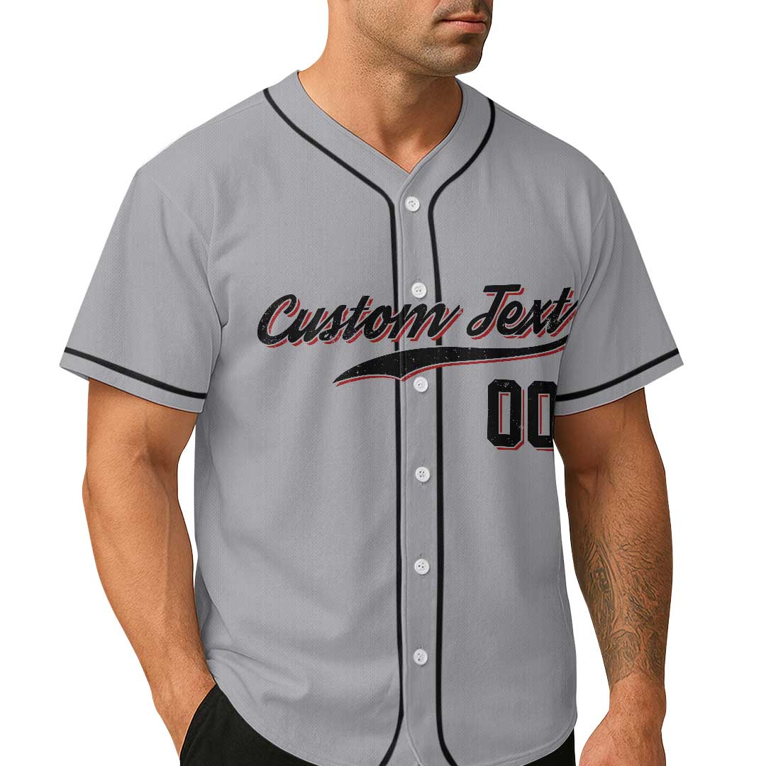 Lifetime Member of Grumpy Old Balls Club - Custom Grey Baseball Jersey