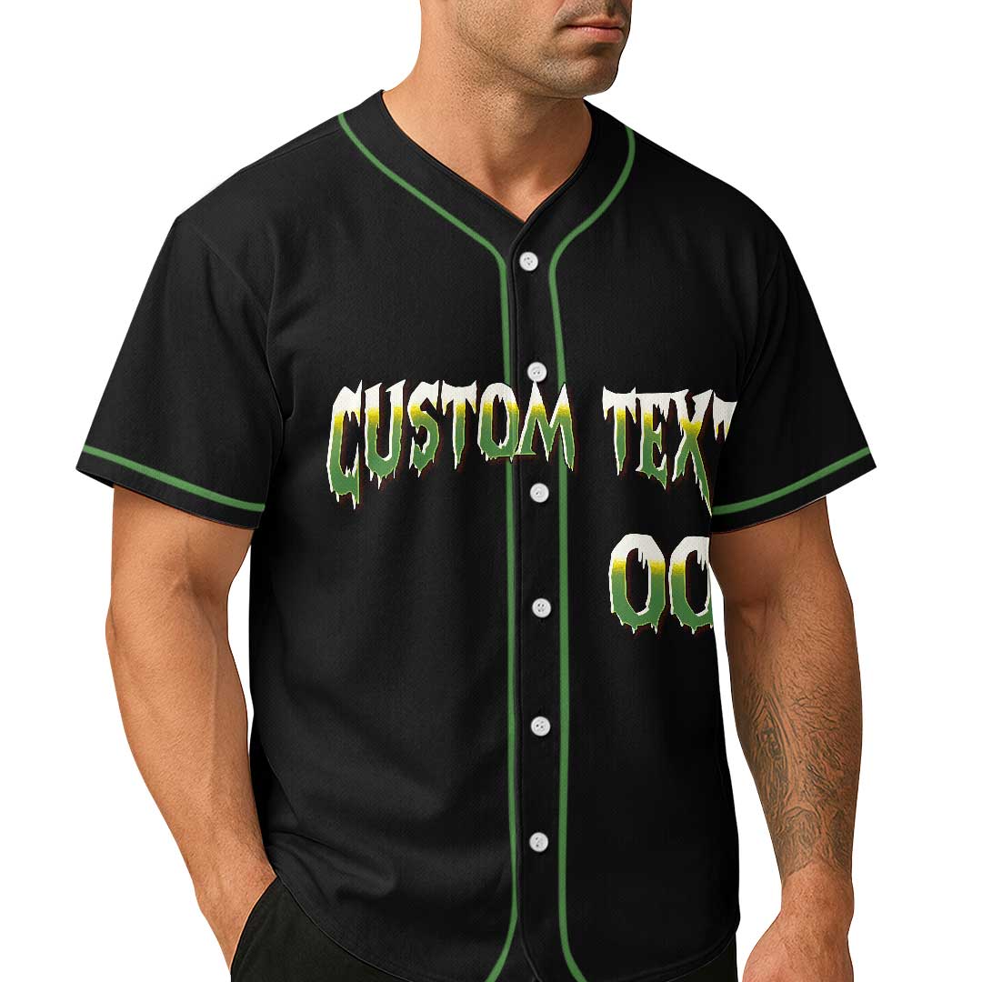 May Dead Inside But Bat and Balls Still Work - Custom Black Skull Baseball Jersey