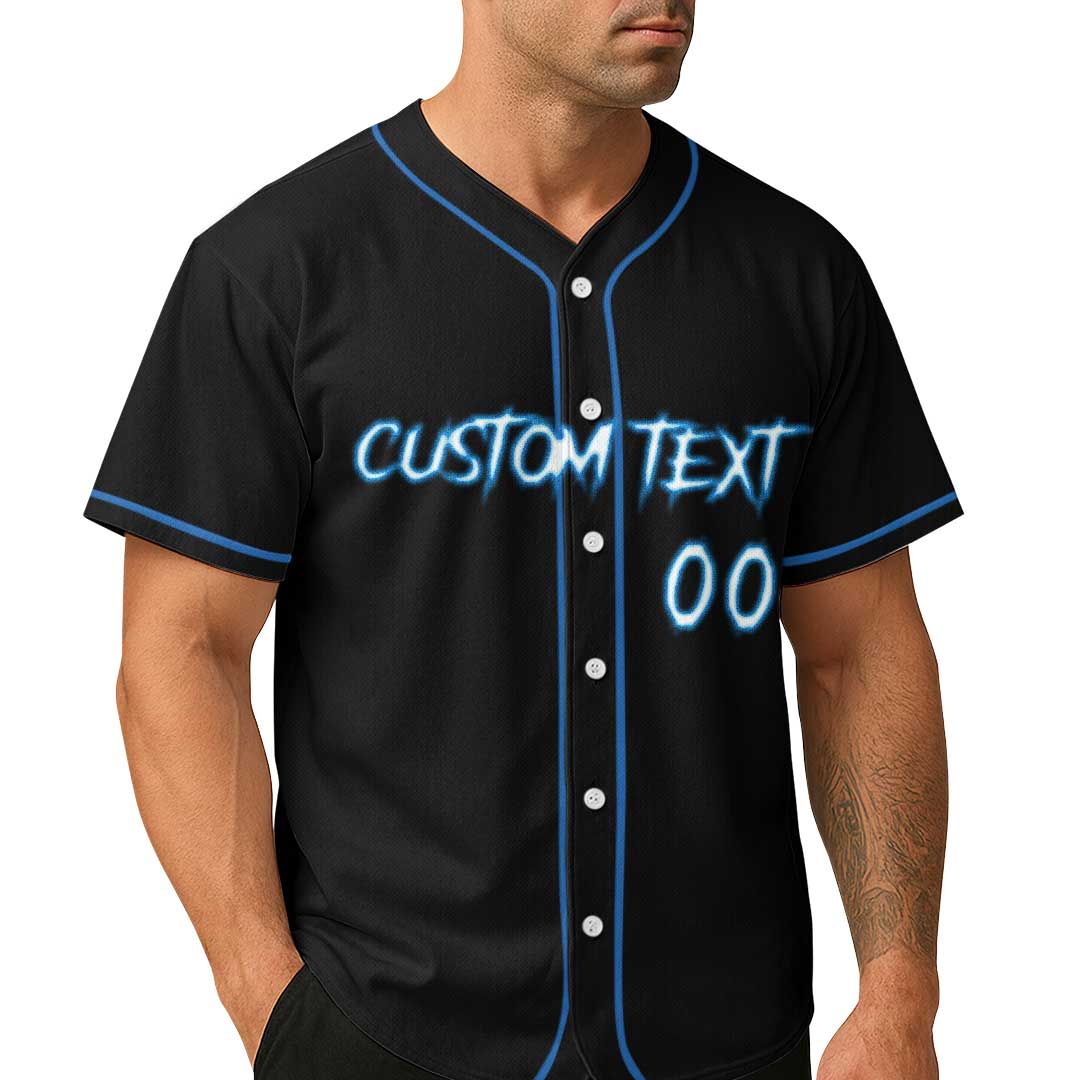 My Bat Is Not The Only Thing I Swing - Custom Black Skull Baseball Jersey