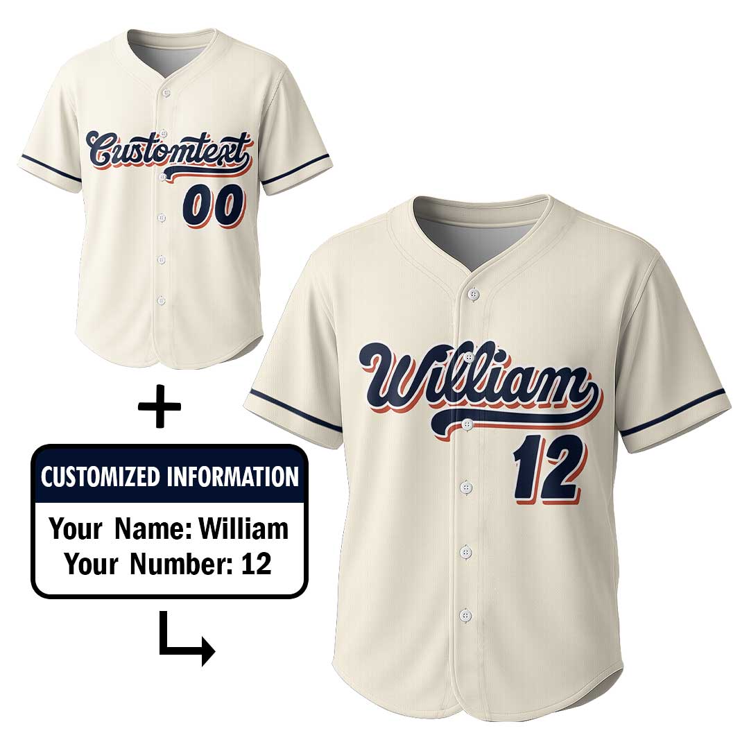 Little Slugger Definition - Custom Groovy Cream Baseball Jersey