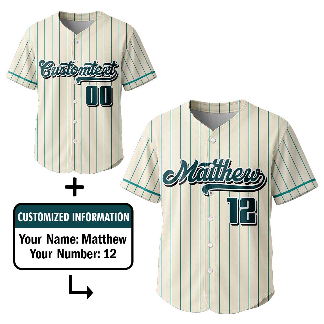 Life Is Sweet - Custom Groovy Cream Baseball Jersey