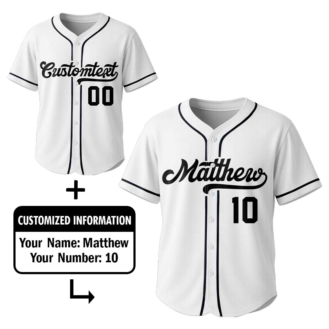 Baseball Dad Don't Play Just Pay - Custom White Baseball Jersey