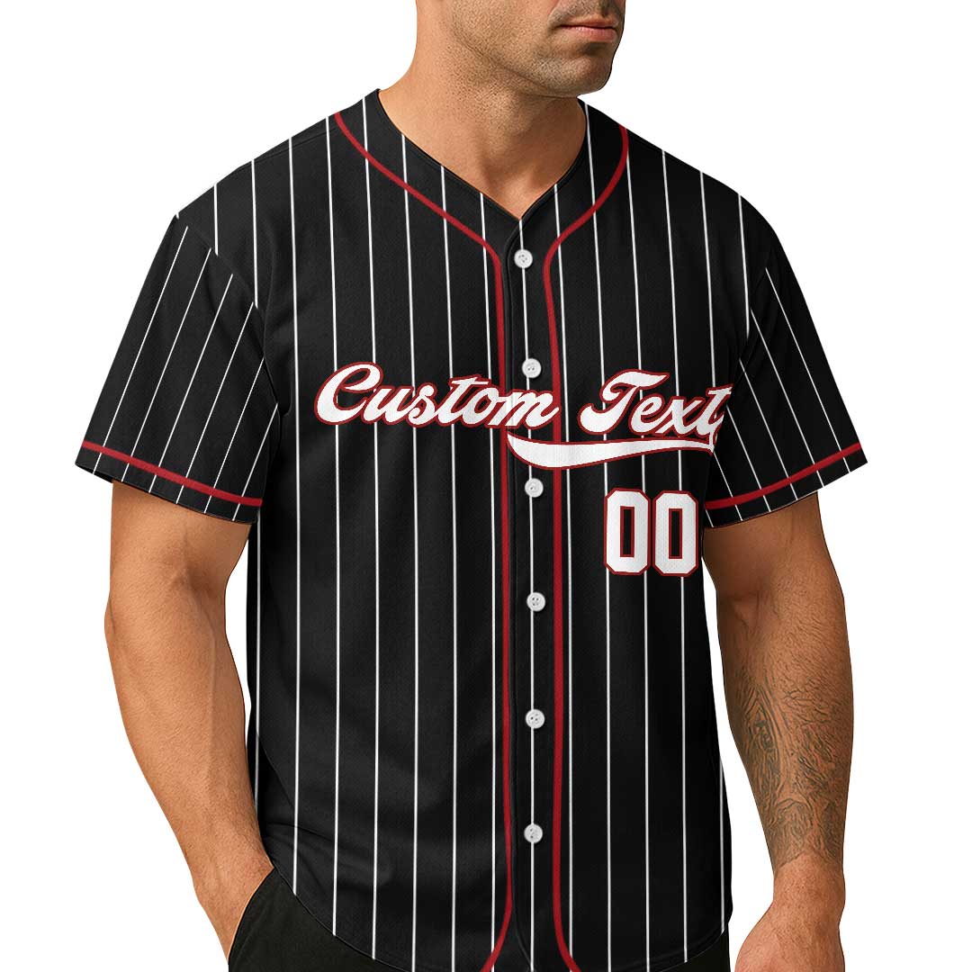 My Therapy Is Watching My Son Play Baseball - Custom Black Baseball Jersey