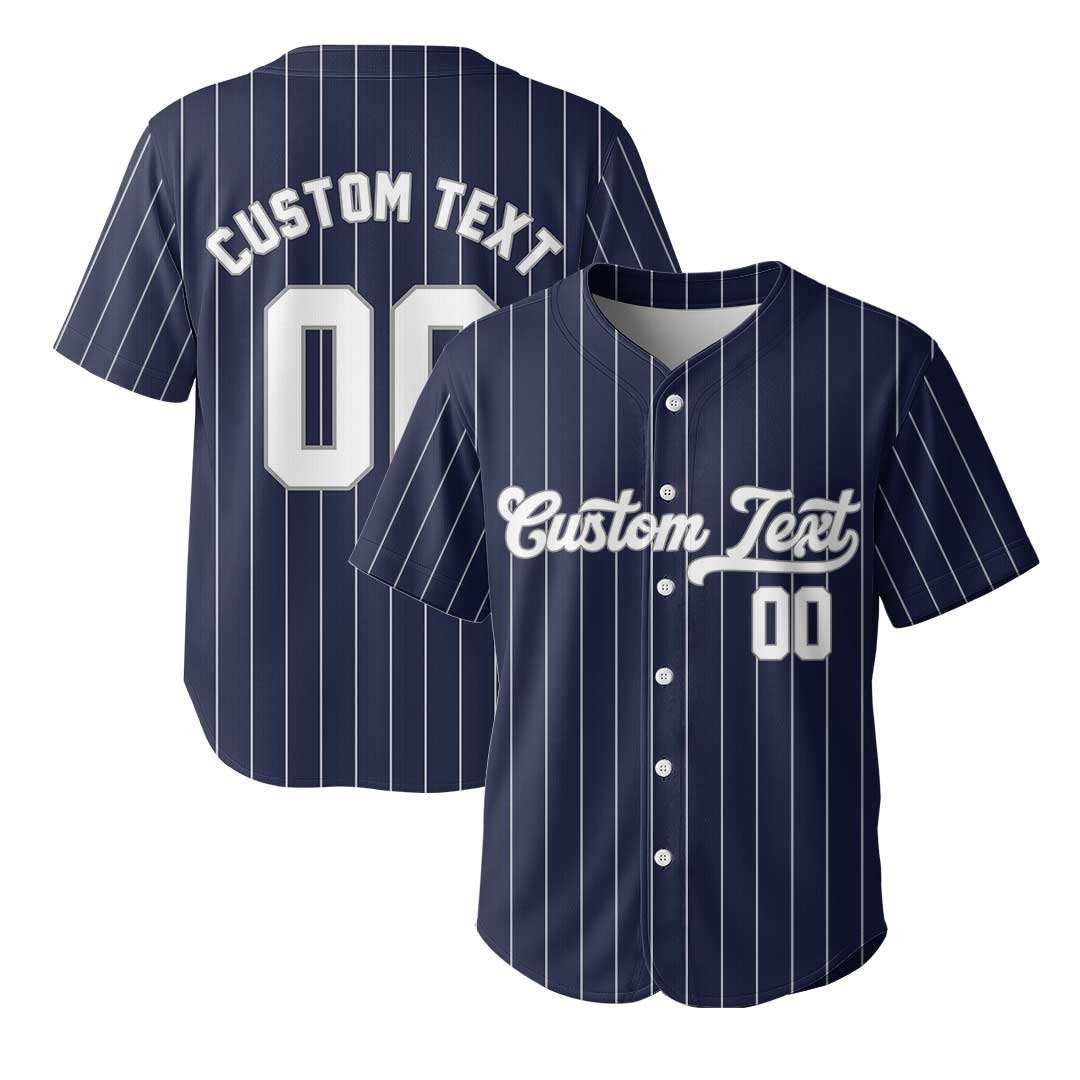 Custom Baseball Jersey With No Pinstripes