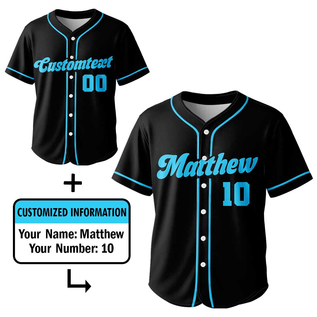 Baseball Is Smart People Sport - Custom Black Baseball Jersey