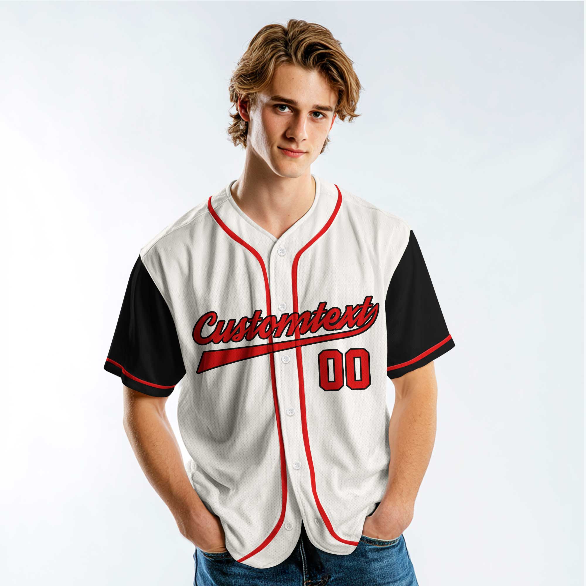 No Ifs, Ands Or Bunts About It - Custom Cream Black Raglan Baseball Jersey