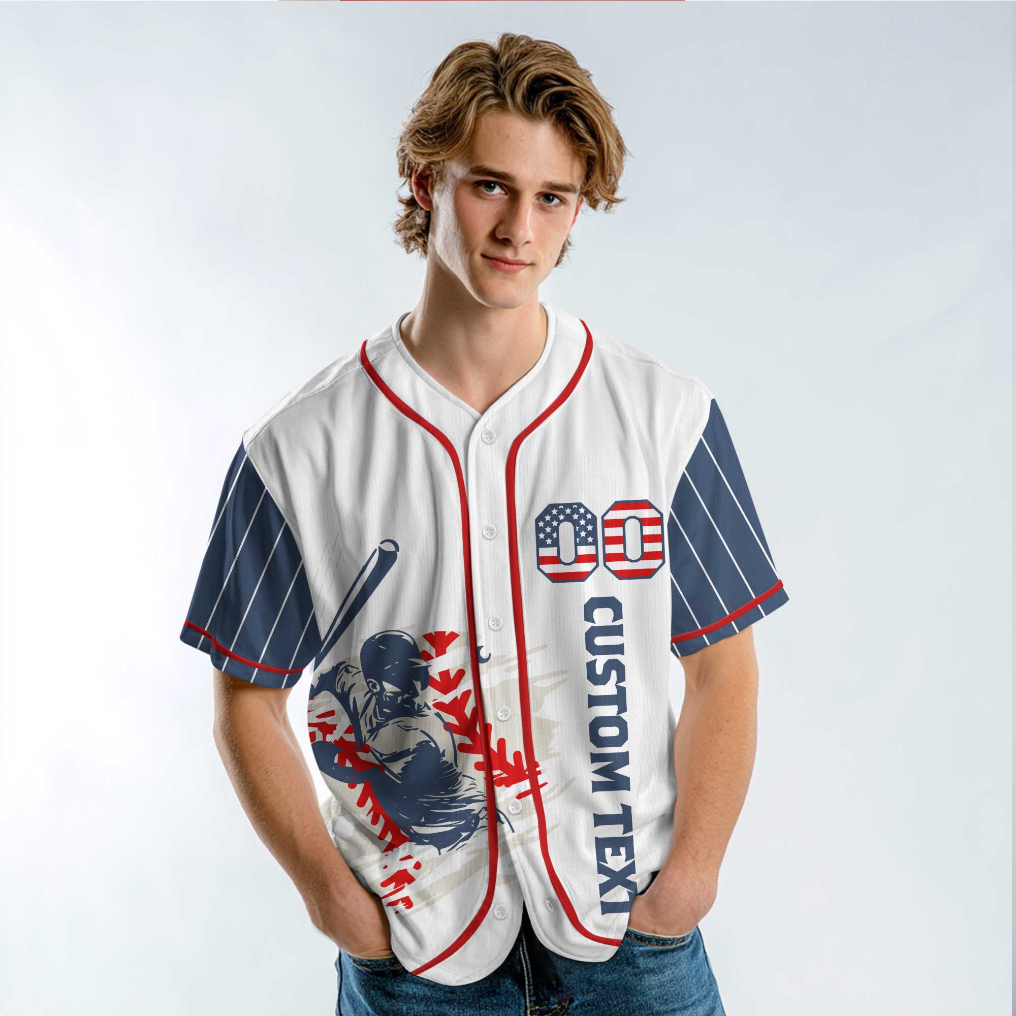 Home Sweet Home - Custom Independence Day Baseball Jersey