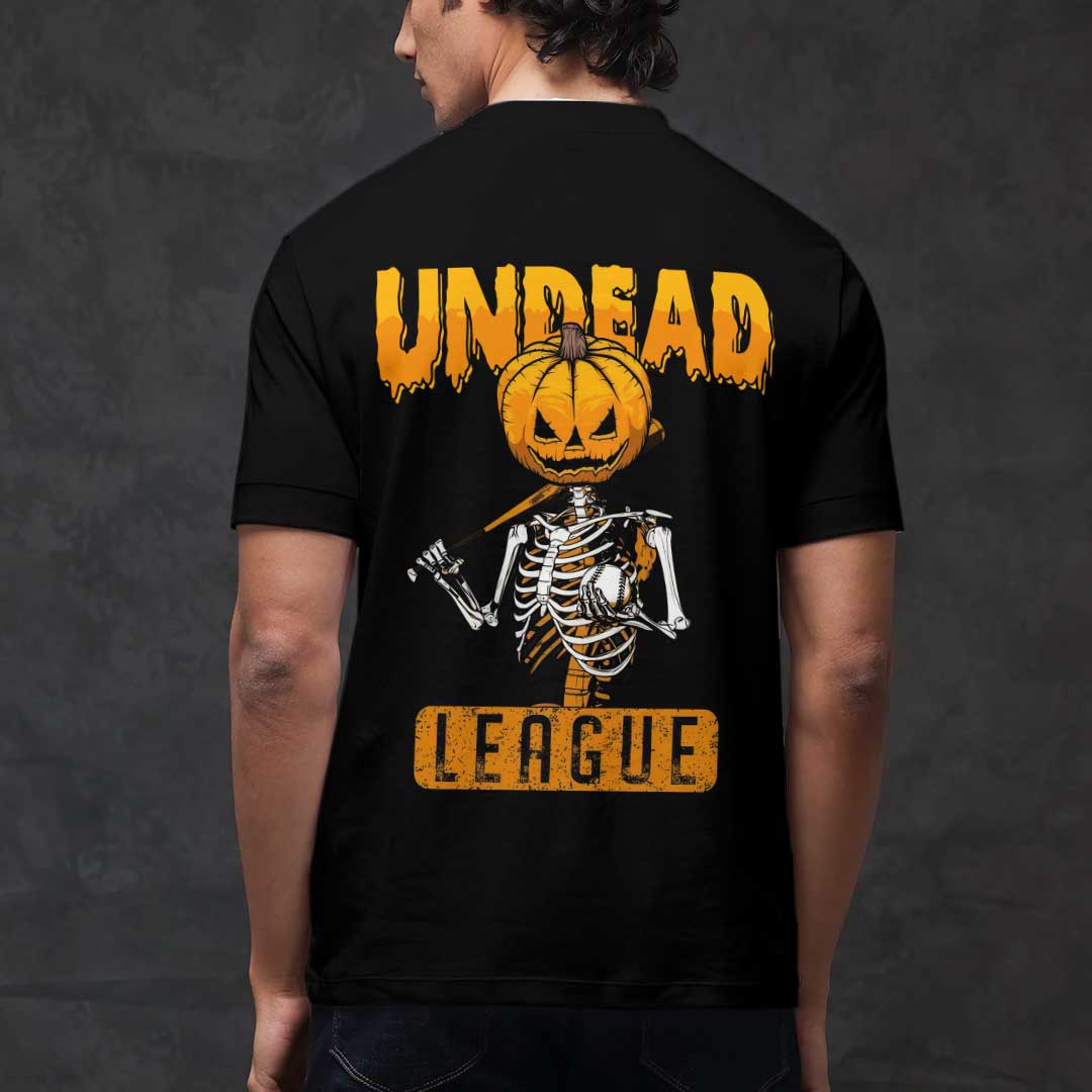 Undead League Black Baseball Halloween T-Shirt