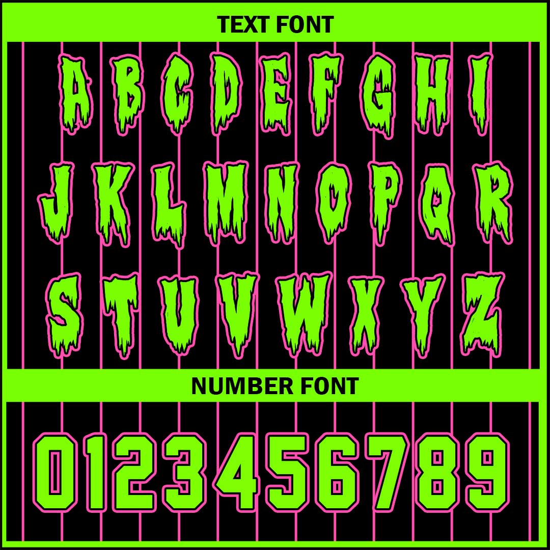 Respect The Drip - Custom Black Green Halloween Baseball Jersey