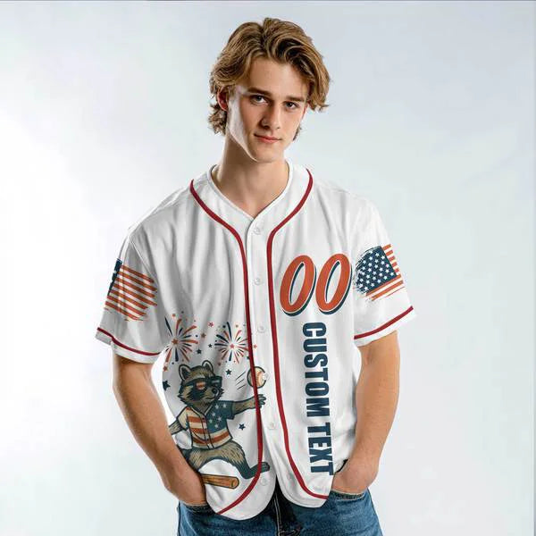 Let's Get Hammered and Blow Some Shit Up - Baseball Jersey - Patriotic American Jersey