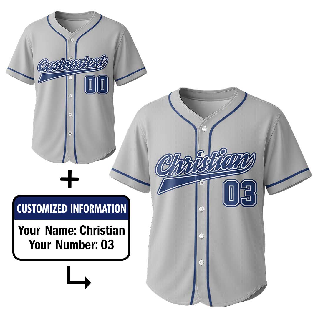 Grand Slam Dad and Little Hitter - Custom Family Matching Baseball Jersey