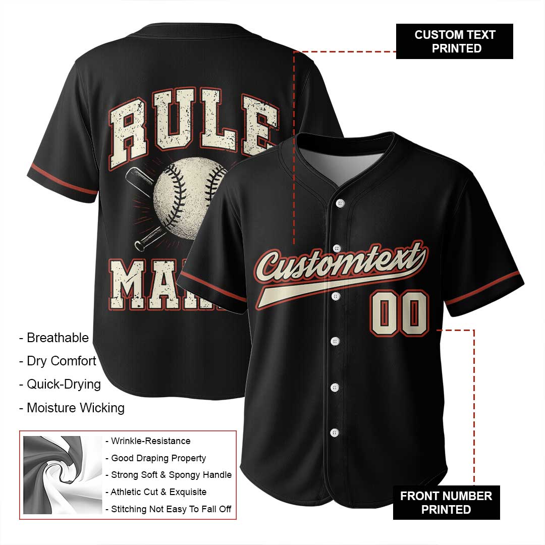 Rule Maker and Rule Breaker Duo - Custom Family Matching Baseball Jersey