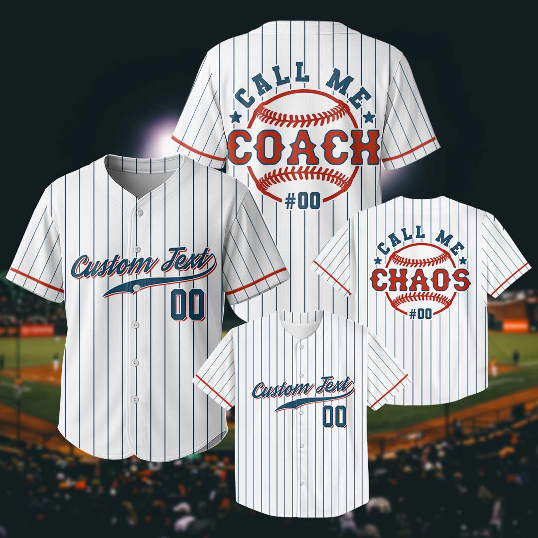 Coach and Chaos Duo - Custom Family Matching Baseball Jersey