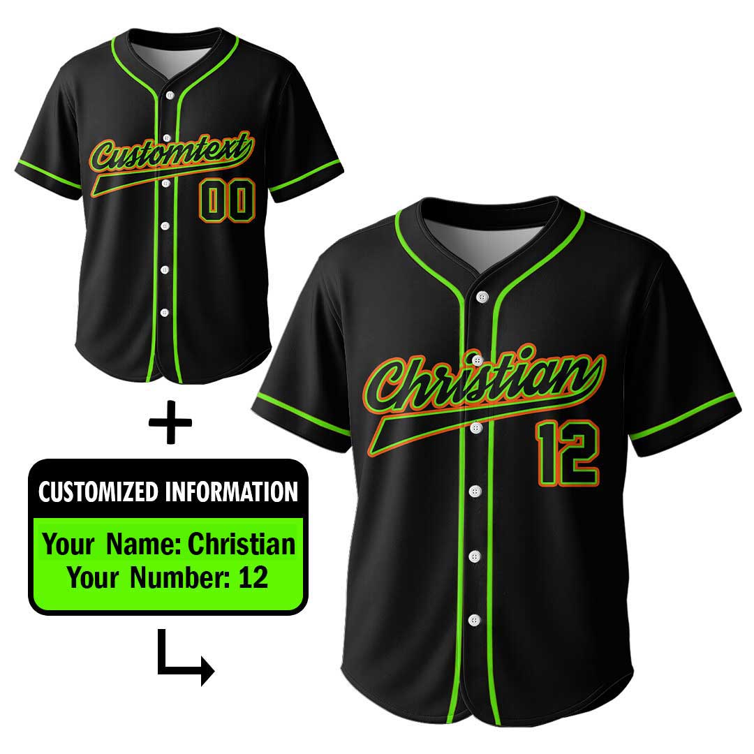True Man Likes Baseball and Loves His Family - Custom Black Skull Baseball Jersey