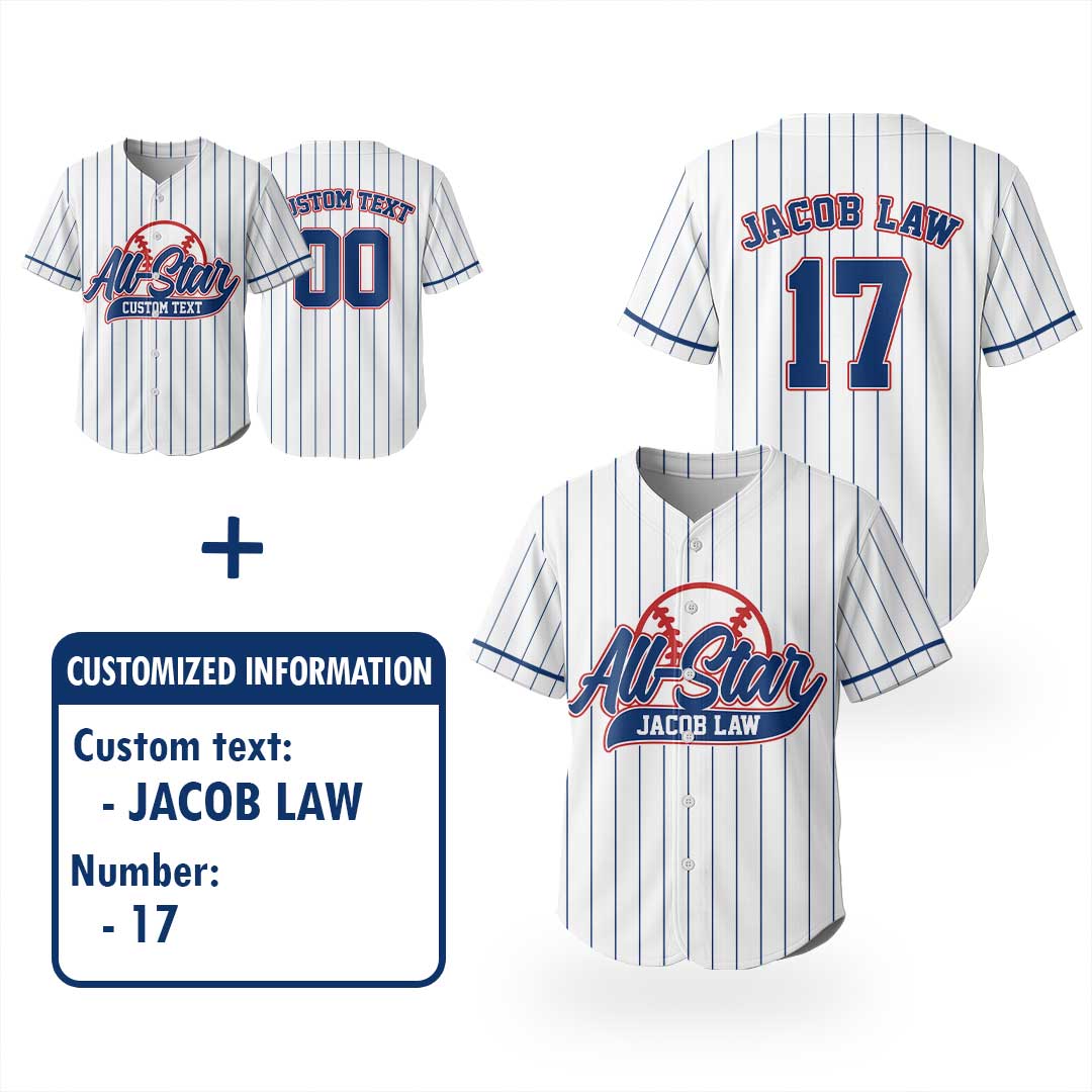 All Star Baseball - Custom Family Matching Baseball Jersey