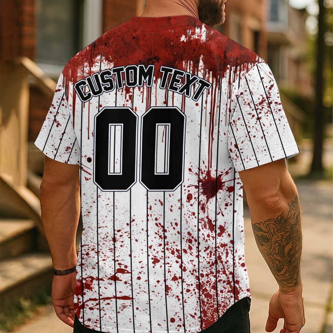 Custom Halloween Costume Zombies Cosplay Baseball Jersey