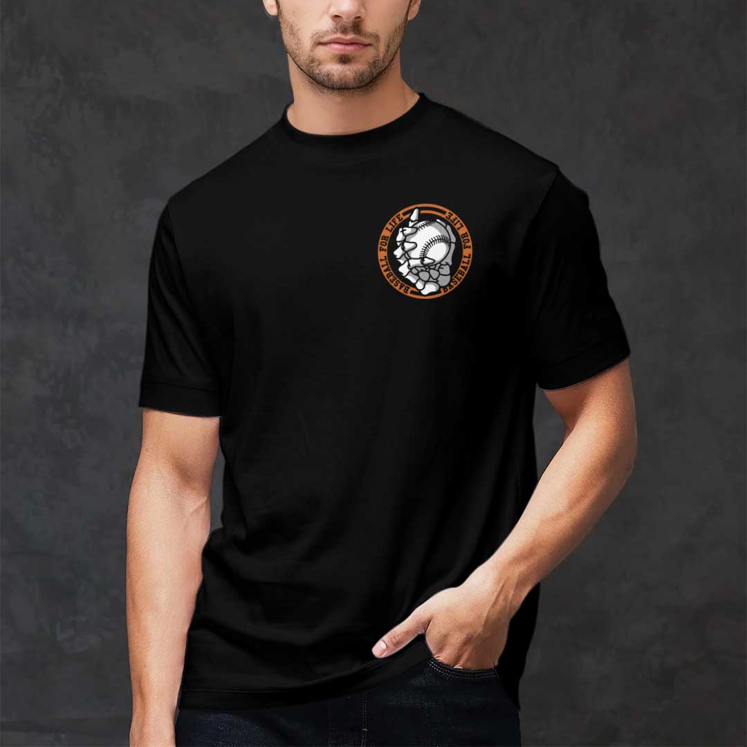 It's Baseball Postseason Black White Baseball Halloween T-Shirt