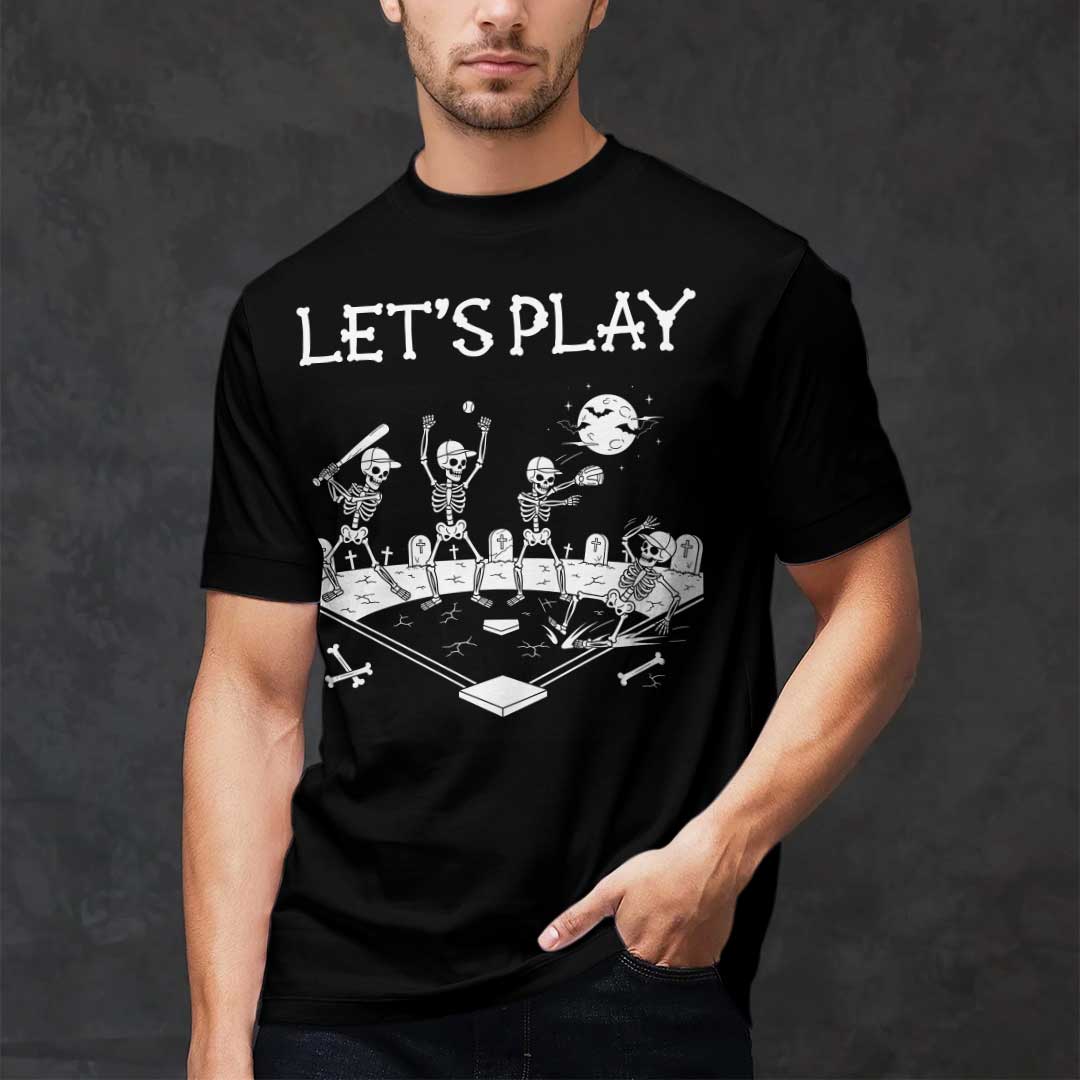 Let's Play Baseball Halloween T-Shirt