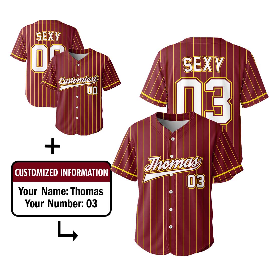 Sexy And Sexier Duo - Custom Couple Baseball Jersey