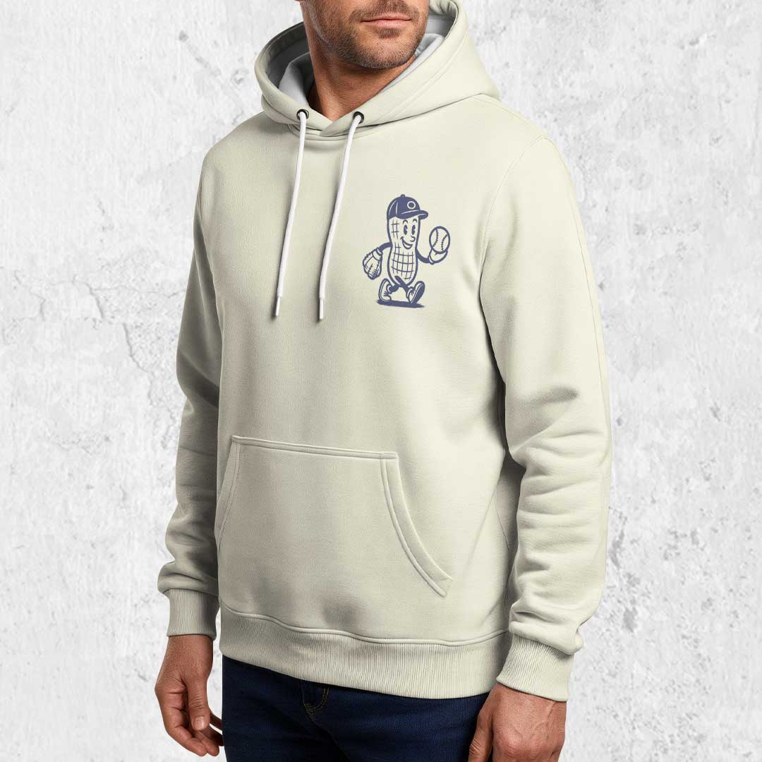 Take Me Out To The Ballgame - Cream Baseball Hoodie