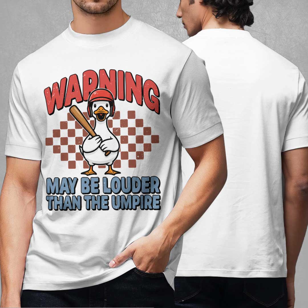 Warning Maybe Louder Than The Umpire Baseball T-Shirt