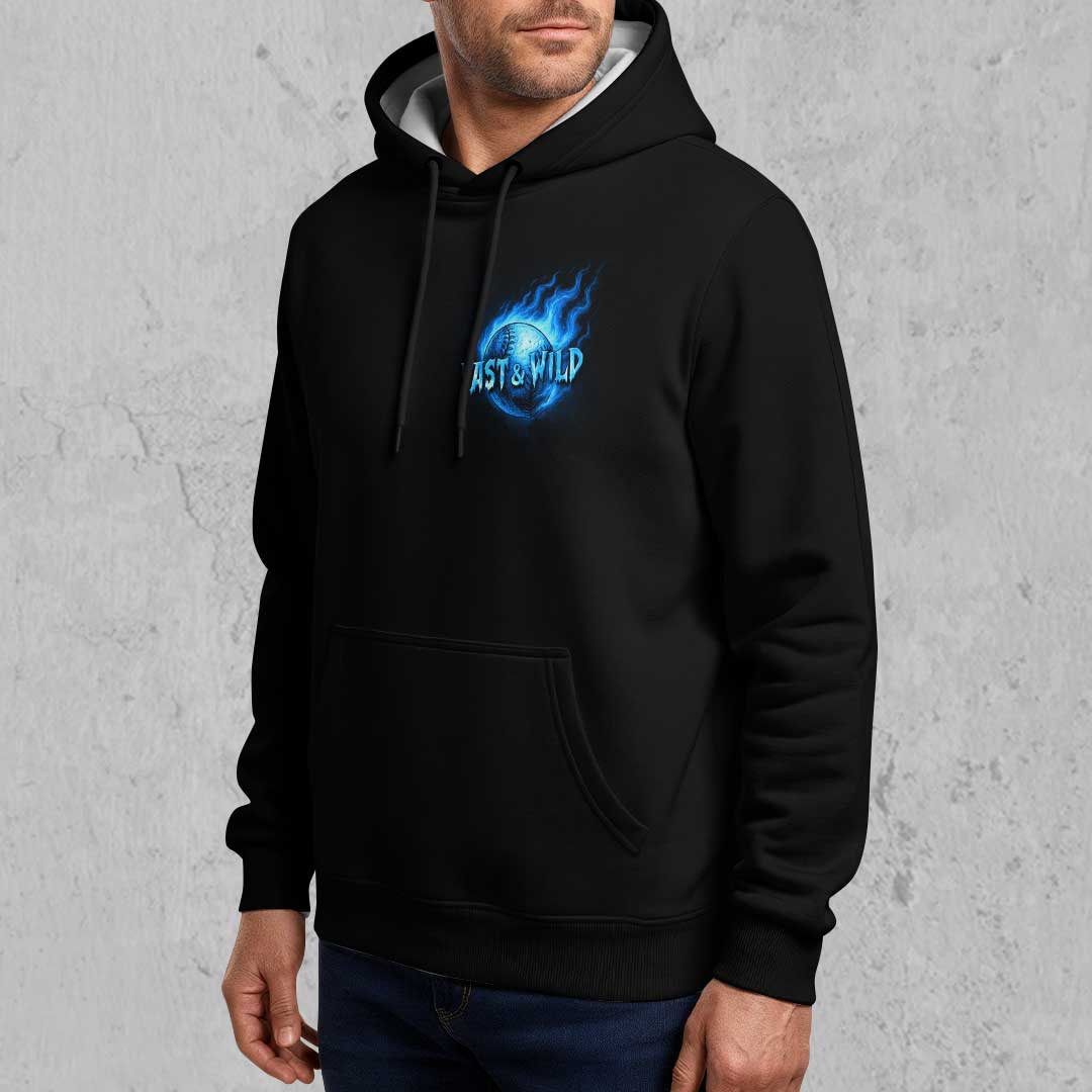 Fast, Wild and Gone - Custom Black Skull Baseball Hoodie