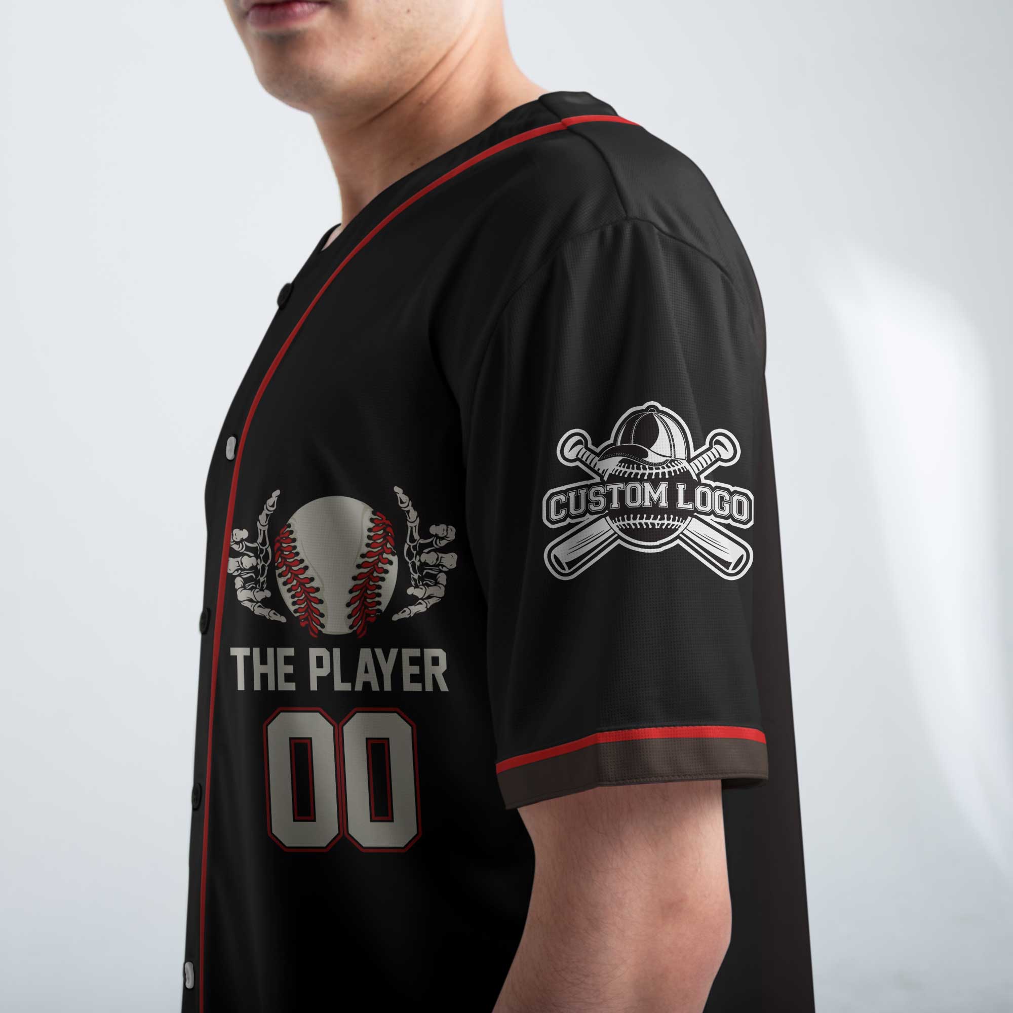 Let The Kids Play - Custom Black Baseball Jersey