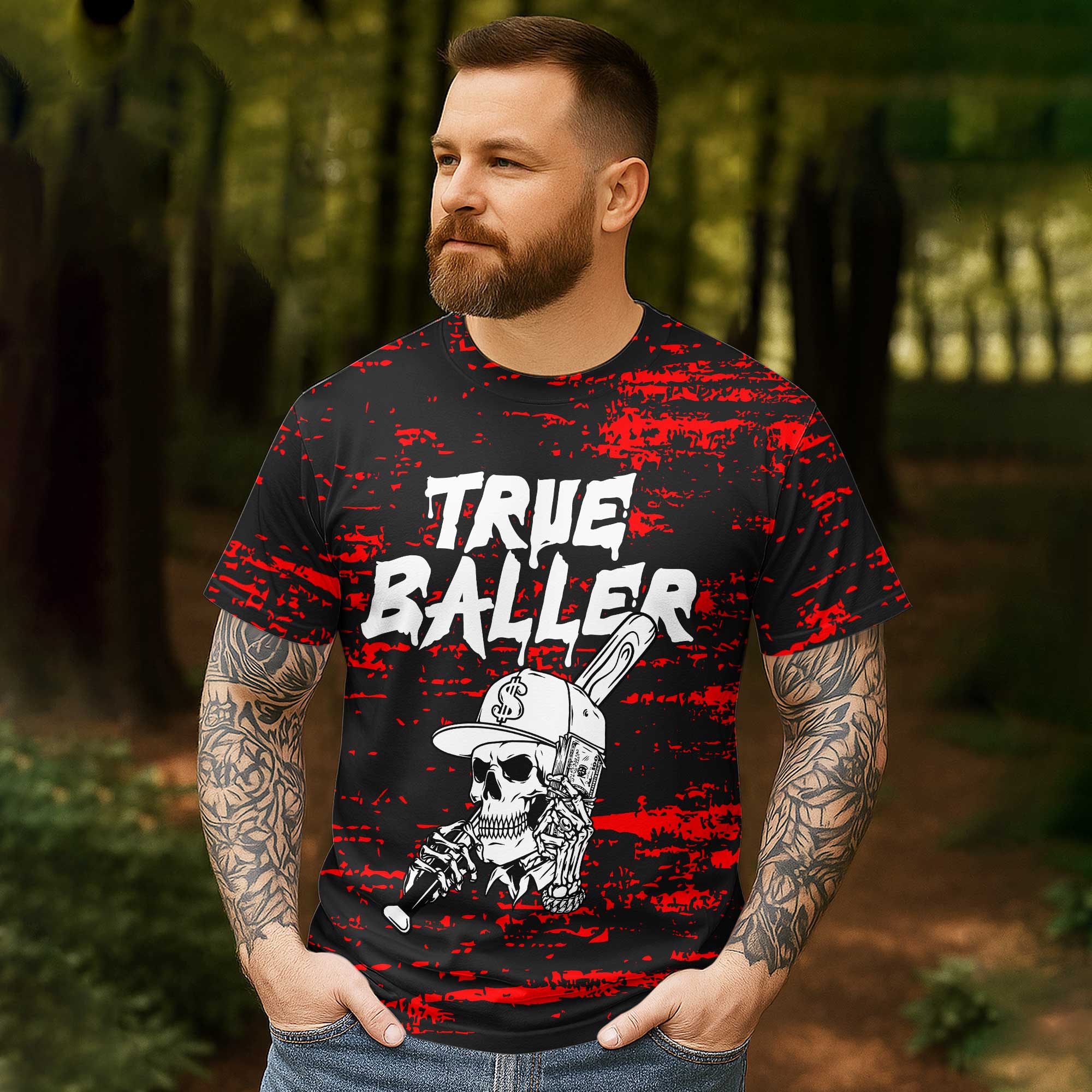 TRUE BALLER Custom All Over Print T-Shirt
